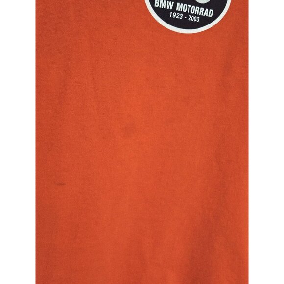 BMW Motorcycles Motorrad Anniversary 80 years 1923-2003 T Shirt Mens Size Large - Picture 4 of 10